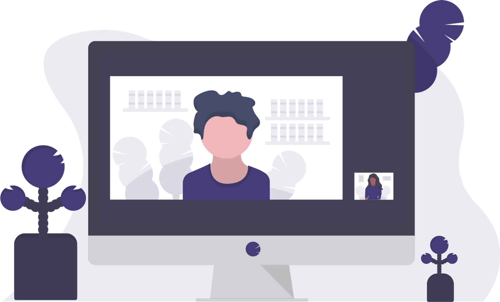 Image of an online meeting