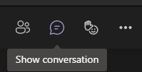 Image showing where the show/hide chat box button is located
